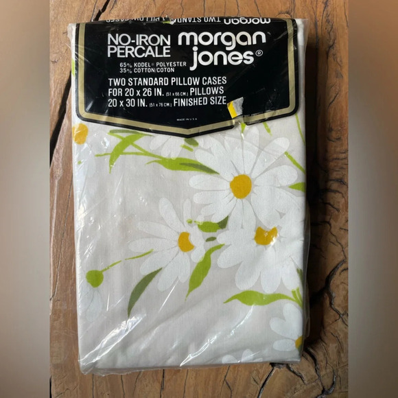 Morgan Jones Vintage Dead Stock Pillowcase Set - Picture 1 of 5